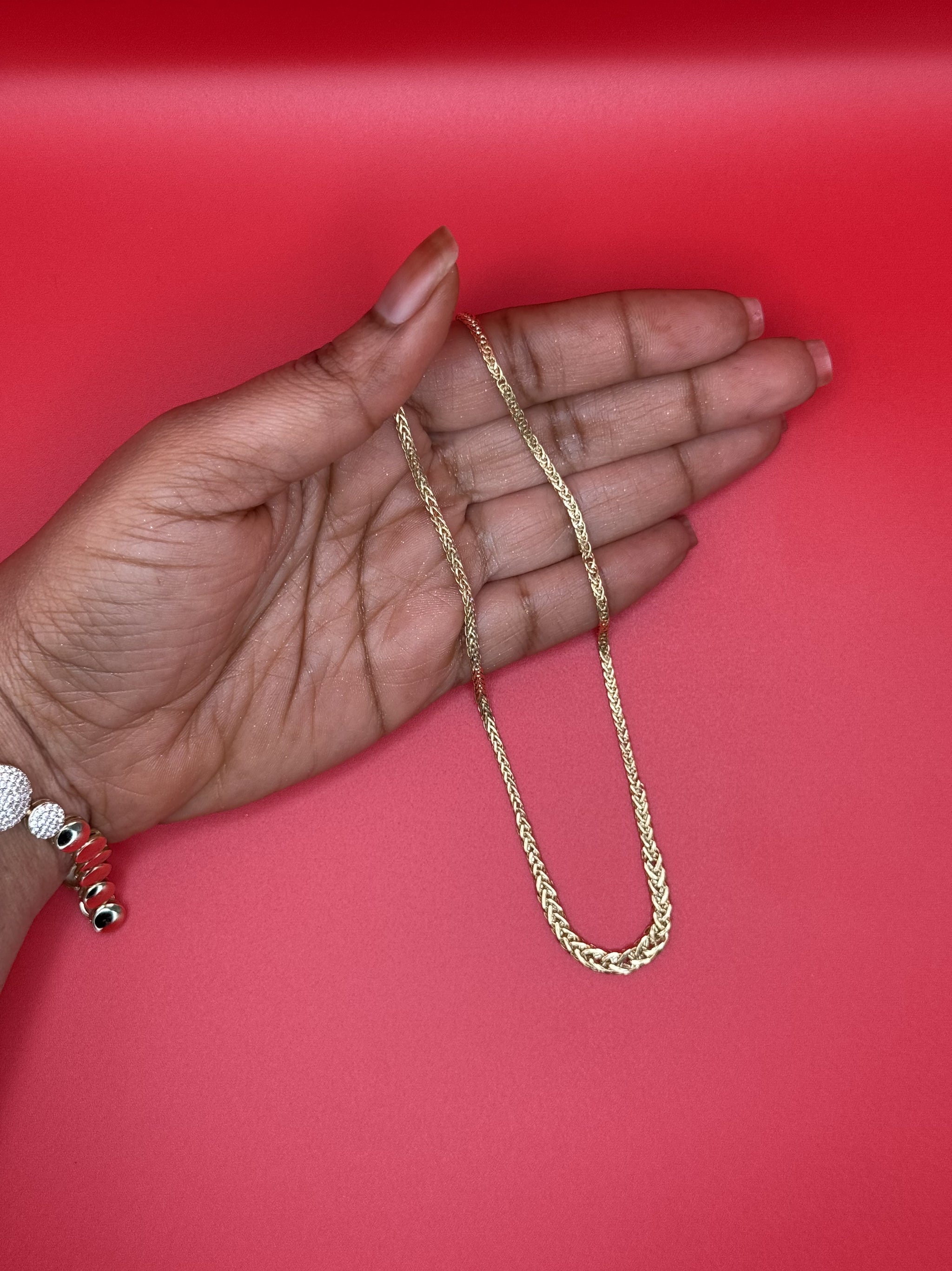 18-Inch Gold Rope Chain Necklace