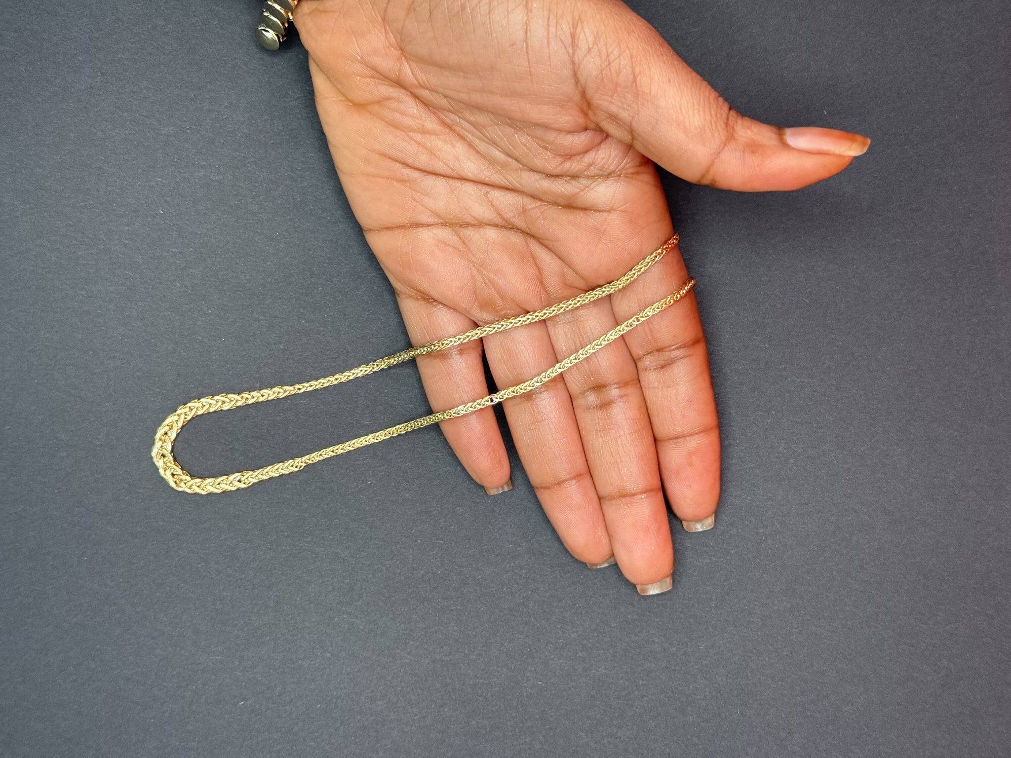 18-Inch Gold Rope Chain Necklace