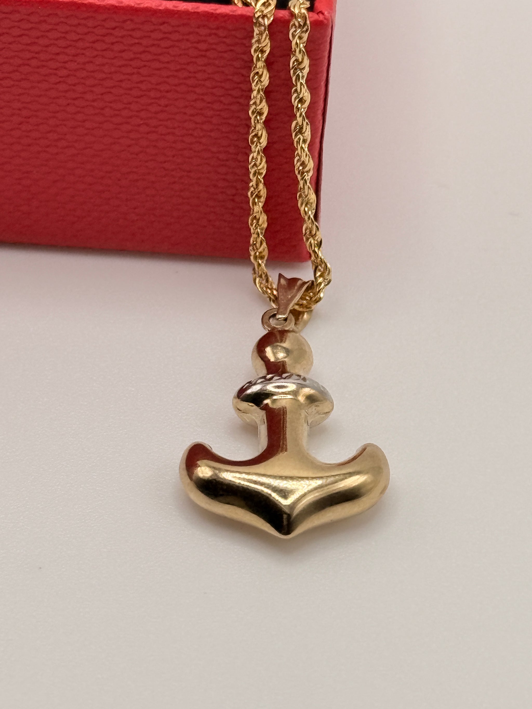 Gold Anchor Necklace